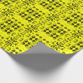 黄色 お仕事おめでとうございます ラッピングペーパー (角)