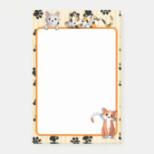 黄色、かわいい子猫たち4" x 6"ポスト –  ポストイット (正面)