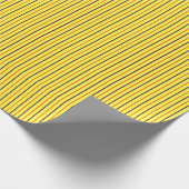 黄色(オレンジと紫のストライプ) ラッピングペーパー (角)