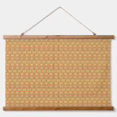 黄色、オレンジ、および茶色のラッピング紙シートar 吊り下げ型タペストリー (正面2)