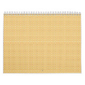 黄色、オレンジ、茶色のラッピング紙 カレンダー (カバー)