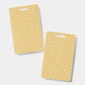 黄色、オレンジ、茶色のラッピング紙 バッジ (正面＆裏面)