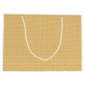 黄色、オレンジ、茶色のラッピング紙 ラージペーパーバッグ (裏面)
