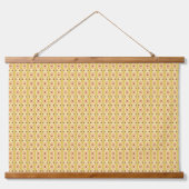 黄色、オレンジ、茶色のラッピング紙 吊り下げ型タペストリー (正面)