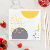 黄色、カッコいい、モダントレンディー幾何学模様 (インサイチュ)