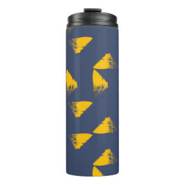 黄色、カッコいい、ユニークトレンディー三角形 タンブラー