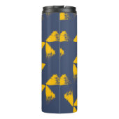 黄色、カッコいい、ユニークトレンディー三角形 タンブラー (裏面)