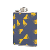 黄色、カッコいい、ユニークトレンディー三角形 フラスク (左)