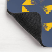 黄色、カッコいい、ユニークトレンディー三角形 マウスパッド (コーナー)