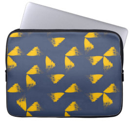 黄色、カッコいい、ユニークトレンディー三角形 ラップトップスリーブ