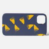 黄色、カッコいい、ユニークトレンディー三角形 Case-Mate iPhoneケース (裏面 (横))