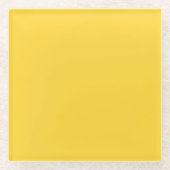 黄色 ガラスコースター (正面)