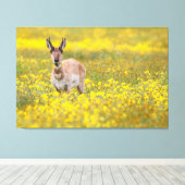 黄色 キャンバスプリント (インサイチュ (ウッドフロア))