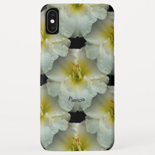 黄色/シームレスなタイル模様の白い白 iPhone XS MAXケース