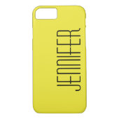 黄色、ジャンボ名、ミニマリスト Case-Mate iPhoneケース (裏面)