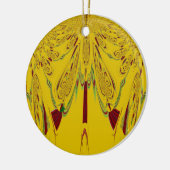 黄色 セラミックオーナメント (左)