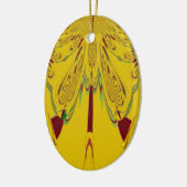 黄色 セラミックオーナメント (左)