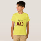 黄色 ダークレッド 子供 男の子 Tシャツ (正面フル)