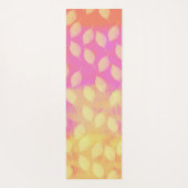 黄色、テラコッタとバイオレット抽象芸術のラプソディ ヨガマット (裏面)