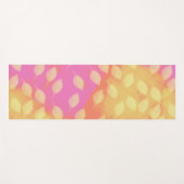 黄色、テラコッタとバイオレット抽象芸術のラプソディ ヨガマット (正面(横))