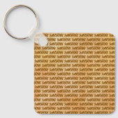 黄色 – バレンタインデー（茶色） キーホルダー (正面)