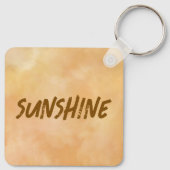 黄色 – バレンタインデー（茶色） キーホルダー (裏面)