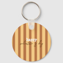 黄色 – バレンタインデー（茶色） キーホルダー