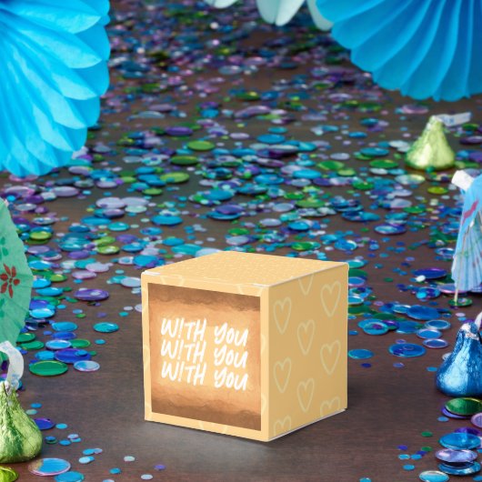 黄色 – バレンタインデー（茶色） フェイバーボックス (パーティー)