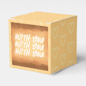 黄色 – バレンタインデー（茶色） フェイバーボックス (正面サイド)