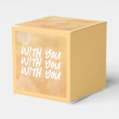 黄色 – バレンタインデー（茶色） フェイバーボックス (正面サイド)