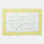 黄色(フローラ) キッチンタオル (横)