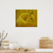 黄色 ポスター (キッチン)