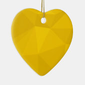 黄色、モダン、カッコいい、トレンディー、都市幾何学芸術 セラミックオーナメント (右)