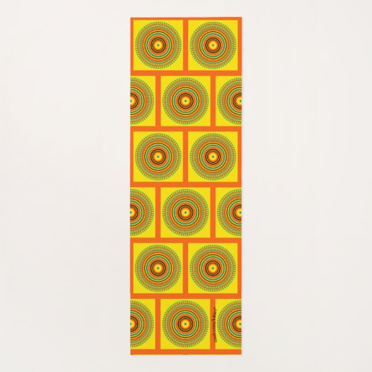 黄色 ヨガマット (裏面)