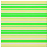 黄色、ライム、淡黄色の線パターン ファブリック (見本)