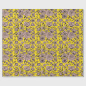 黄色 ラッピングペーパー (フラット)