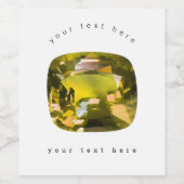 黄色 ワインラベル (シングルラベル)