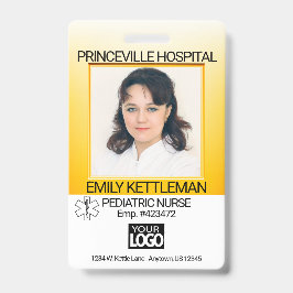黄色 – 医療現場の写真 – ナース バッジ