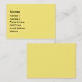 黄色 名刺 (正面/裏面)