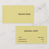 黄色 名刺 (正面/裏面)