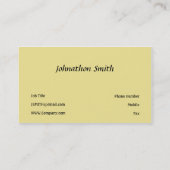 黄色 名刺 (裏面)