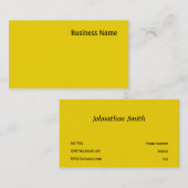 黄色 名刺 (正面/裏面)