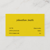 黄色 名刺 (裏面)