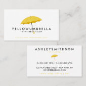 黄色 名刺 (正面/裏面)