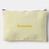 黄色 – 大無地の小物入れ アクセサリーポーチ (裏面)