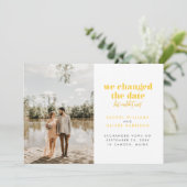 黄色 延期したけど待てなかった 案内状 (スタンド正面)