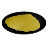 黄色《植物》アスペンリーフ#5 カッティングボード (角)