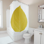 黄色《植物》アスペンリーフ#5 シャワーカーテン (インサイチュ)