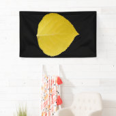 黄色《植物》アスペンリーフ#5 横断幕 (インサイチュ)