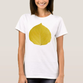 黄色《植物》アスペンリーフ#5 Tシャツ